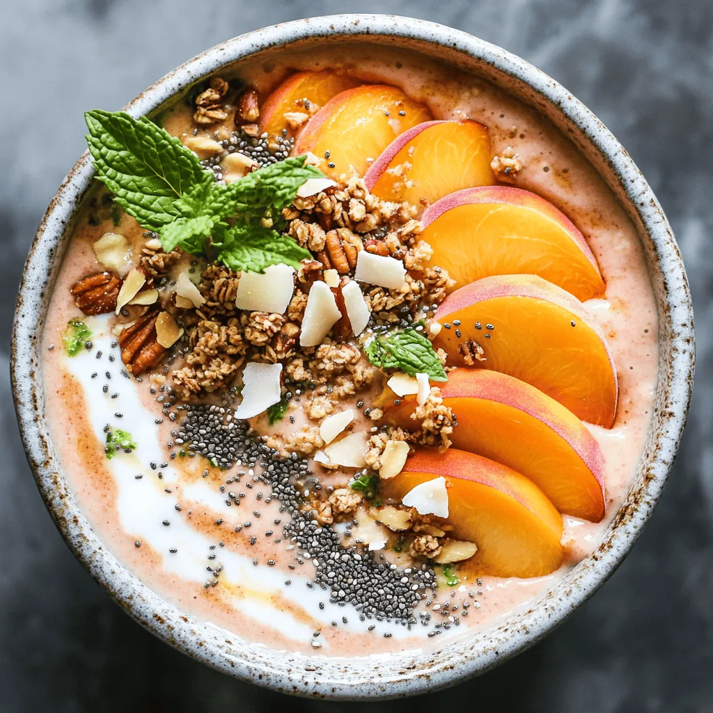 Peach Paradise Smoothie Bowls: A Healthy Delight