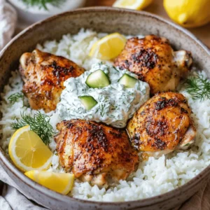 Dump-and-Bake Chicken Tzatziki with Rice: A Quick and Delicious Meal