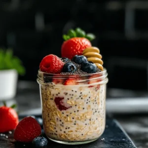 18 No-Cook Breakfast Recipes: Berry Almond Overnight Oats
