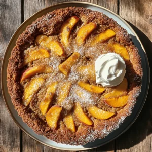 Indulge in the Sweetness of Brown Sugar Peach Cake: A Delightful Summer Dessert
