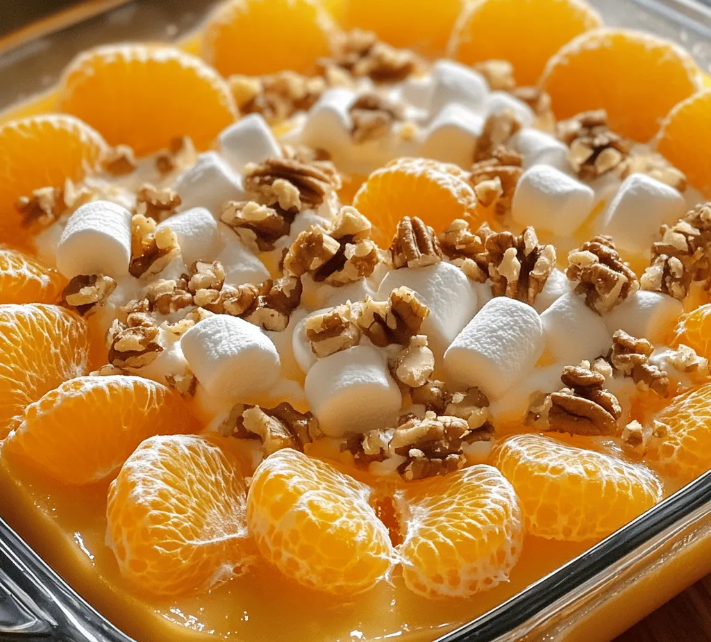 Jello salads have carved a unique niche in American cuisine, evolving from simple desserts to colorful, flavorful side dishes that grace tables during celebrations and gatherings. These playful, gelatin-based salads are loved for their vibrant colors, refreshing tastes, and the nostalgic feelings they evoke. Among these, the Mandarin Orange Jello Salad stands out as a beloved classic, celebrated for its eye-catching presentation and delightful blend of flavors.